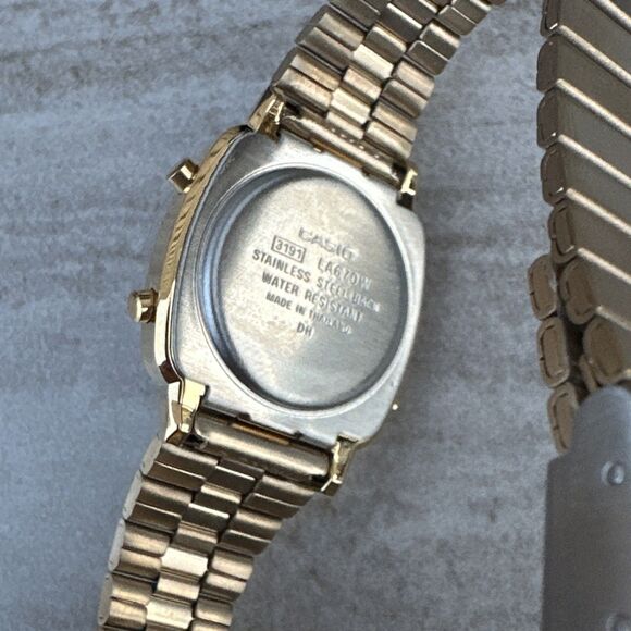 Casio Women's Quartz Digital Gold-Tone Band 20mm Watch LA670WGA-9 | Retro USA - Picture 6 of 8